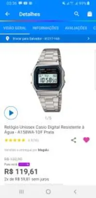 Relógio Cássio Prata | R$133