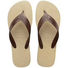 Chinelo Top Max, Havaianas, Masculino, Areia/Café