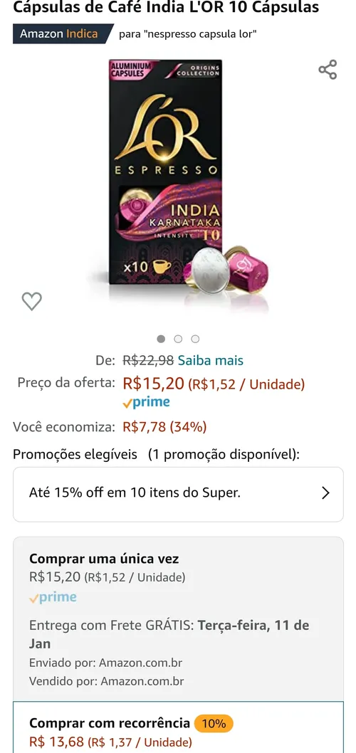 Imagem na descrição da promoção