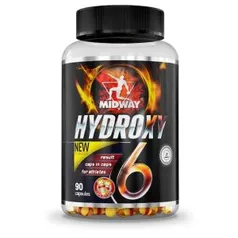 Hydroxy 6 USA Termogênico de liberação lenta à base de cafeína 90 Caps