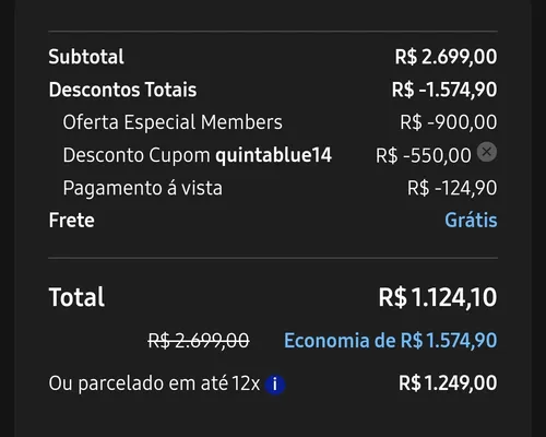 Imagem na descrição da promoção