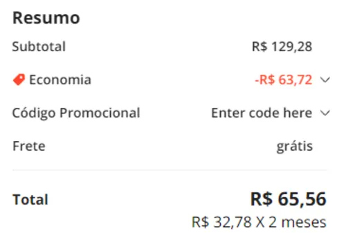 Imagem na descrição da promoção