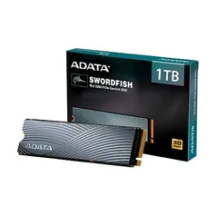 SSD Adata Swordfish, 1TB, M.2, PCIe, Leitura: 1800MB/s e Gravação: 1200MB/s - ASWORDFISH-1T-C