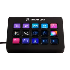 Stream Deck Elgato MK.2, USB-C Removível, 15 teclas LCD, Preto - 10GBA9901