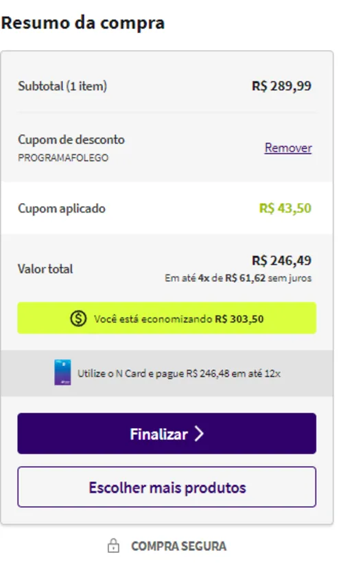 Imagem na descrição da promoção