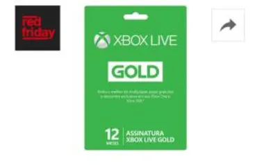 Xbox live Gold - R$110