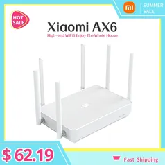 [Novos usuários] Roteador Xiaomi Redmi AX6, Wi-Fi 6 2.4g/5.0ghz | R$336