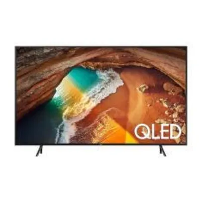 Smart TV LED 55" Samsung Q60 QLED 4K HDMI, USB e Wi-fi Modo Ambiente Preta com Conversor Digital Integrado | R$3.291