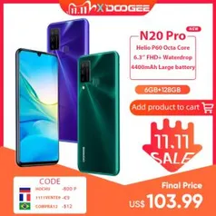 [11/11] Smartphone Doogee N20 Pro 6GB + 128GB R$512