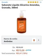 (Prime) Sabonete Líquido Glicerina Amendoa, Granado, 300ml