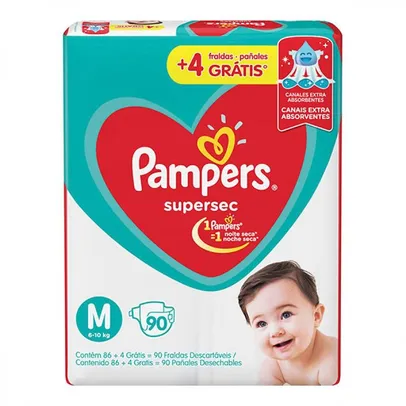 Fralda Pampers Superses 90 unidades 