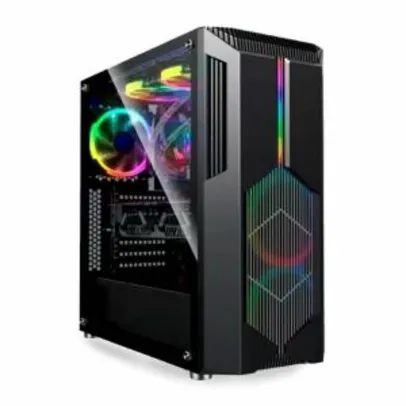 Gabinete BlueCase BG-029 RGB Preto