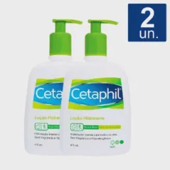 Kit 2 un Cetaphil Loção Hidratante Galderma com 473ml para Pele Normal a Seca