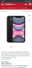 iPhone 11 64 gb por R$3905