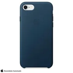 Capa para iPhone 7 e 8 de Couro Azul-Cosmos - Apple - MQHF2ZM/A - R$129