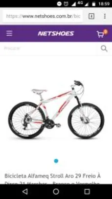 Bicicleta Alfameq Stroll Aro 29 Freio À Disco 21 Marchas - R$799