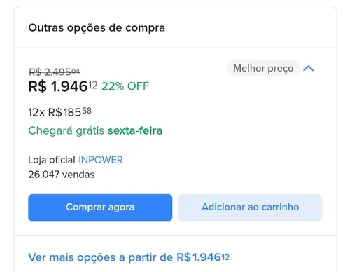 Imagem na descrição da promoção