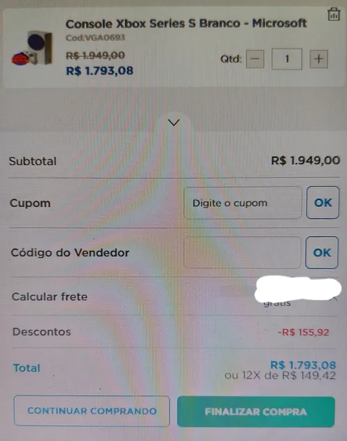 Imagem na descrição da promoção