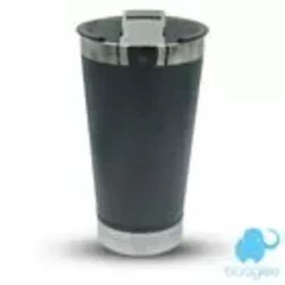 Copo Térmico de Cerveja Com Tampa 473ml PRETO (Estilo Stanley) - Booglee