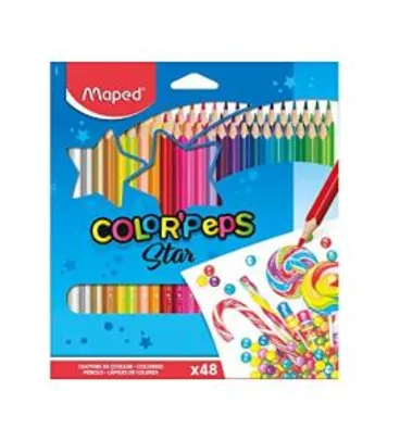 Lápis de Cor, Maped, Color Peps, 832048ZV, 48 Cores | R$36