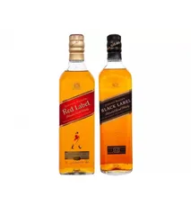 Kit Johnnie Walker Black Label + Red Label - 750ml Cada 