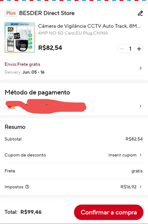 Imagem na descrição da promoção