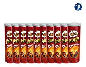 Kit 10x Batata Pringles Churrasco 120g