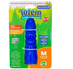 Mordedor Super Resistente Totem Nylon Azul Tamanho P para Cães