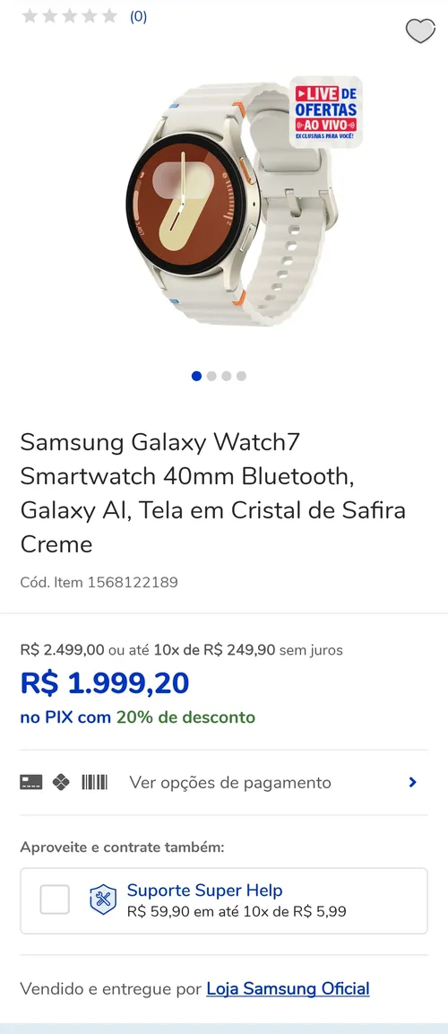 Imagem na descrição da promoção