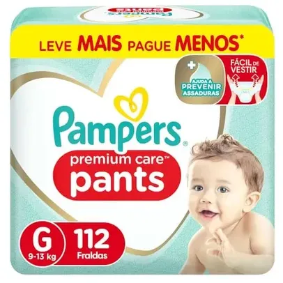 [CC. MASTERCARD] Pampers Fralda Pants Premium Care G - 112 Unidades