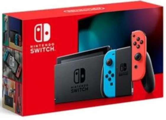 [12x] Console Nintendo Switch 32GB | Joy-Con | R$2250