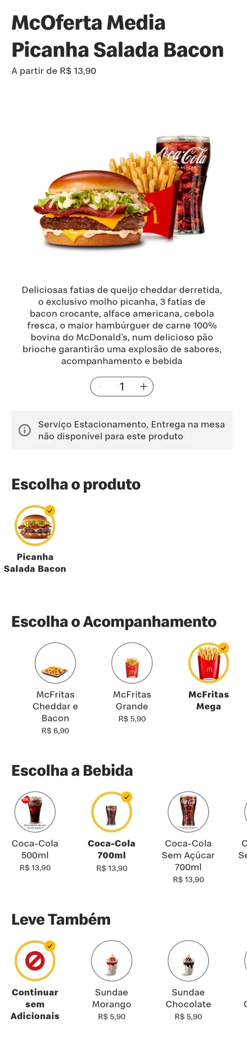 Imagem na descrição da promoção