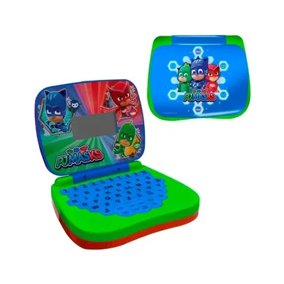 Laptop Infantil Bilíngue Pjmasks Colorido Candide