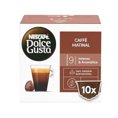 (REC) (Mais por Menos R$11,17) Dolce Gusto Caffe Matinal - 10 Cápsulas