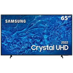 Smart TV 65" Crystal UHD 4K Samsung 65BU8000, Painel Dynamic Crystal Color, Design slim, Tela sem li