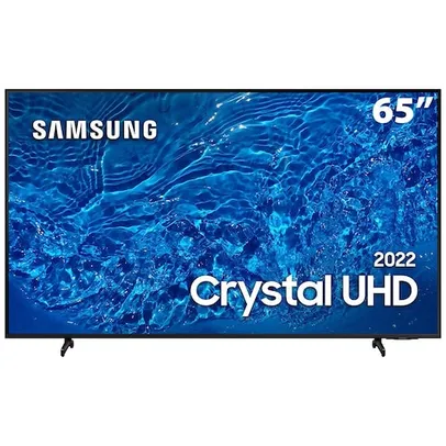 Smart TV 65" Crystal UHD 4K Samsung 65BU8000, Painel Dynamic Crystal Color, Design slim, Tela sem li