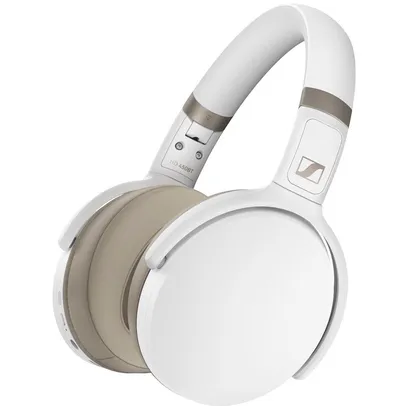 Fone de Ouvido Sem Fio Sennheiser HD 450BT, Bluetooth 5.0, com Cancelamento de Ruído, Case, Branco - 508387