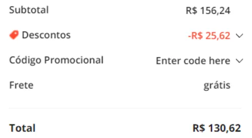 Imagem na descrição da promoção