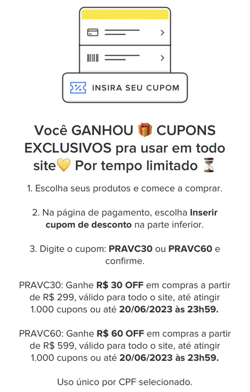 Imagem na descrição da promoção