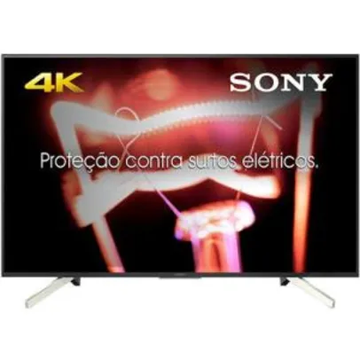 Smart TV Android LED 55" Sony KD-55X755F Ultra HD 4k com Conversor Digital 4 HDMI 3 USB 60Hz - R$2996