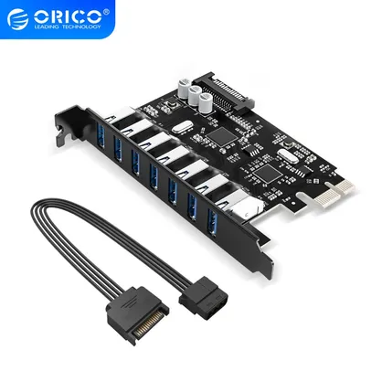 [PRIMEIRA COMPRA] PLACA USB (7 PORTAS 3.0) ORICO | R$52