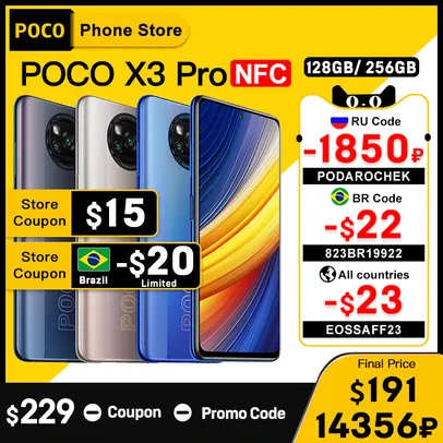 SMARTPHONE XIAOMI POCO X3 PRO 8GB RAM 256GB ROM - GLOBAL