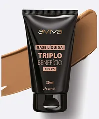 Base Líquida Aviva Triplo Benefício FPS 25 Jequiti 30ml