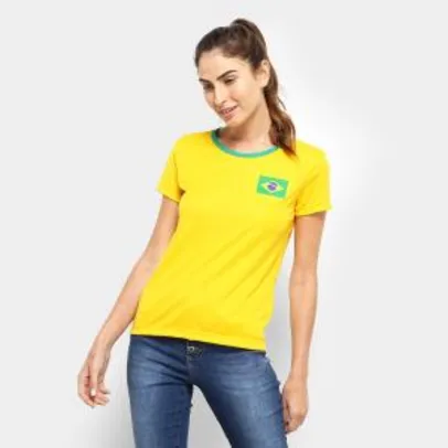 Camisa Brasil Feminina - Tamanho M