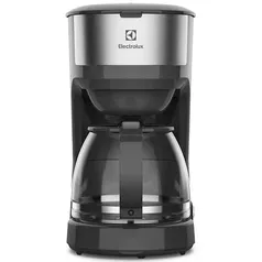 REEMBALADO: Cafeteira Elétrica Electrolux Efficient ECM20 30 Xícaras Aço Inox/Preto - 110V - 110V