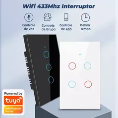 Interruptor de parede inteligente RF433MHz