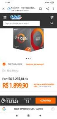 Processador AMD Ryzen 7 3800X Cache 32MB 3.9GHz (4.5GHz Max Turbo) AMD4 | R$1.899