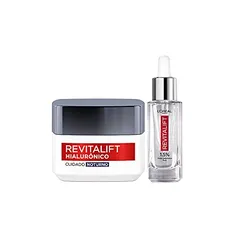 [PRIME] Kit Sérum Preenchedor Facial Anti-idade 30ml + Creme Facial Anti-Idade L'Oréal Paris Revitalift Hialurônico 49g