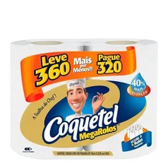 [REGIONAL] Papel Toalha Coquetel Megarolos 360 Papeis