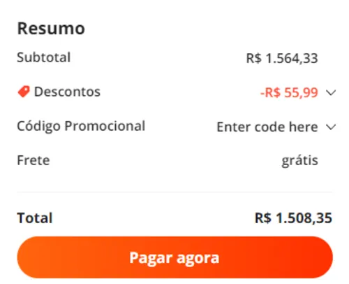 Imagem na descrição da promoção